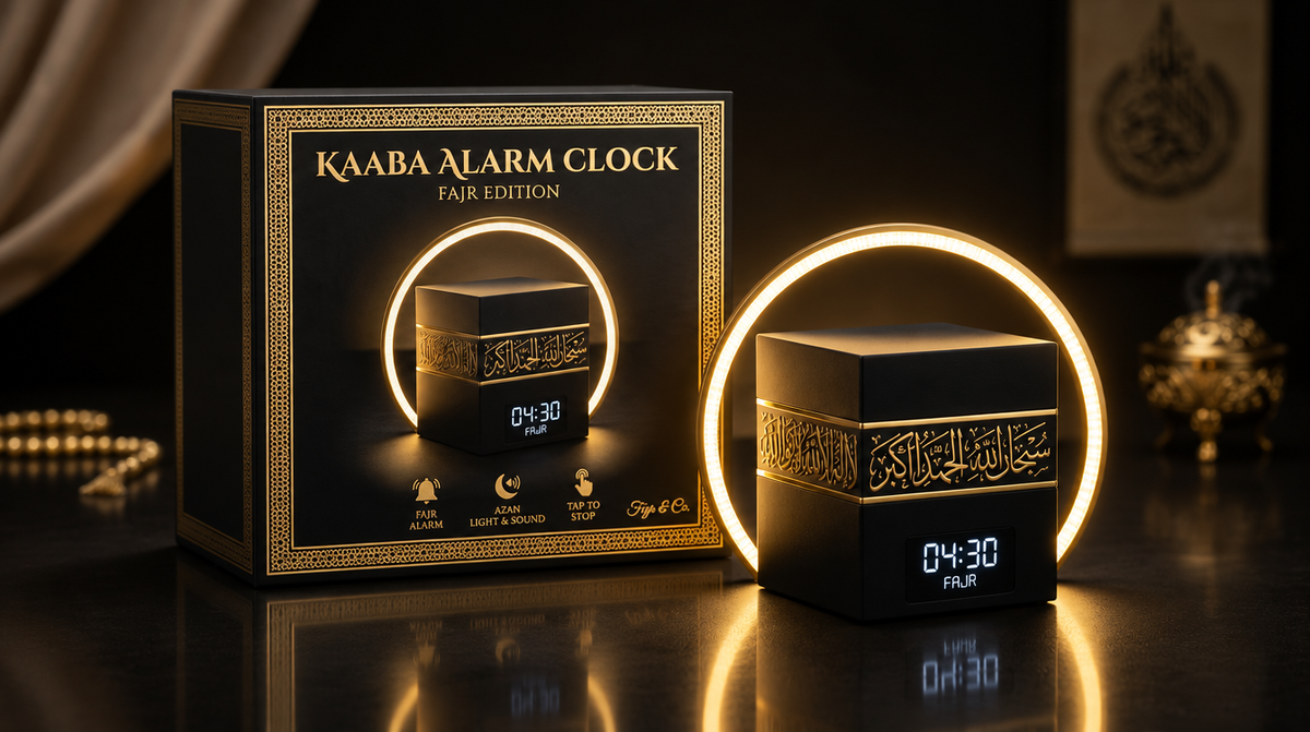 Le Réveil Fajr™ — Horloge Lumineuse Inspirée de la Kaaba