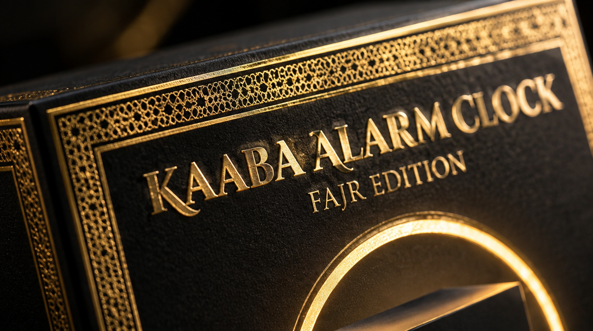 Le Réveil Fajr™ — Horloge Lumineuse Inspirée de la Kaaba
